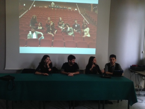 La redazione di Verso Troia incontra gli studenti dell'ITGA Nottolini (foto di Cataldo Russo)